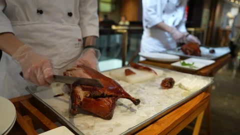 Beijing Roast Duck Stock Footage 221724043