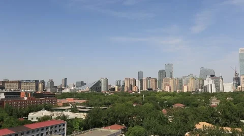 Beijing Skyline Stock Footage