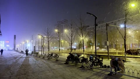 Beijing snow Stock Footage 170652768