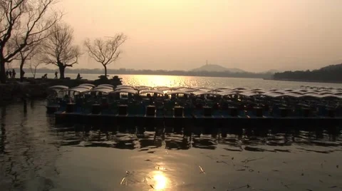 Beijing Summer Palace sunset Video stock 45062740