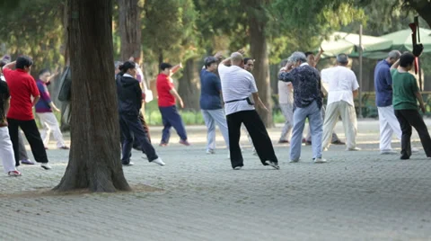 Beijing TaiChi 1 LS Video stock 32219385