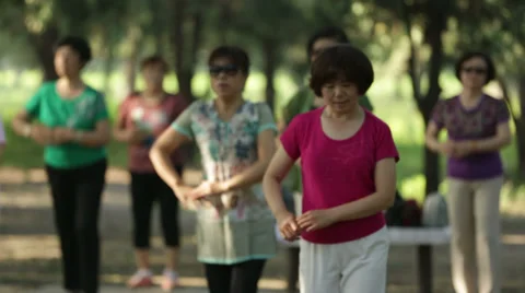 Beijing TaiChi 18 MCU 動画素材 32218969