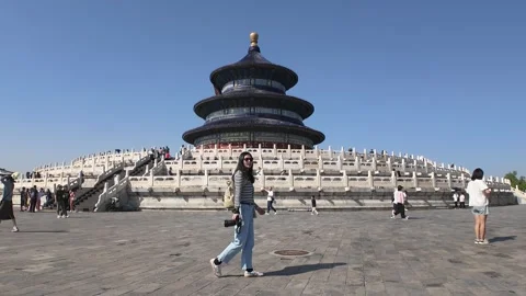Beijing Temple of Heaven Time Lapse Vídeos de archivo 337303968