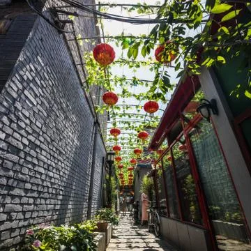 Beijing traditional architecture design elements close-up photo. Stock Photos