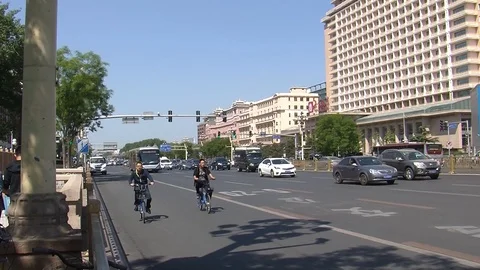 Beijing Traffic Video stock 108935738