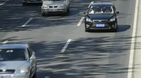 Beijing Traffic2 30fps Video stock 12228865