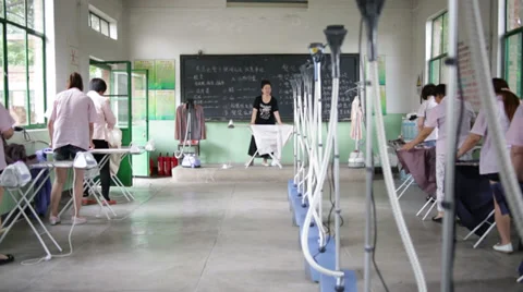Beijing VoTech Laundry 13 WS 스톡 동영상 32220889