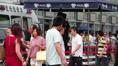 Beijing west railway station at daytime. HD Видео 40468882