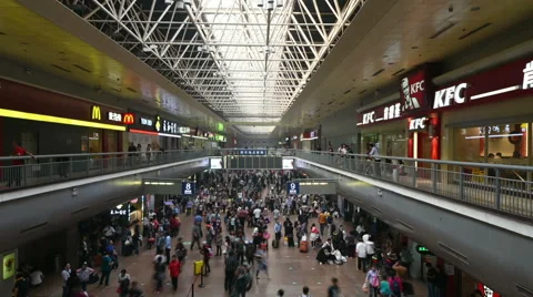 Beijing West Station Stock Footage 56295128