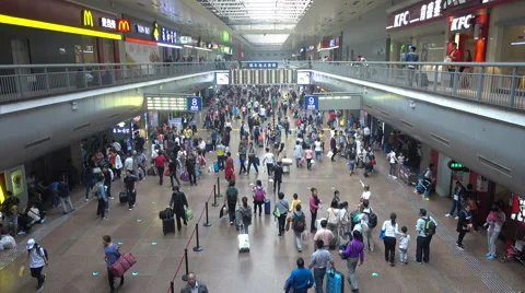 Beijing West Station Stock Footage 56295278