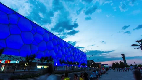 Beijing Winter Olympics Ice Cube Stock Footage 163502934