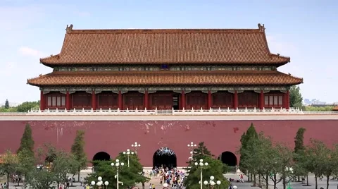 Beijing,Tiananmen, Back of Square Video stock 53203706