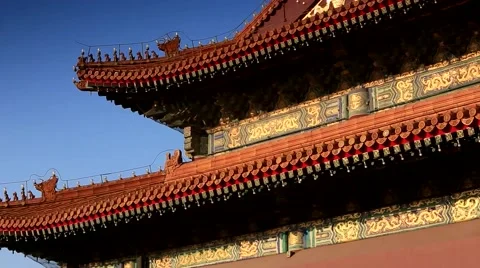 Beijing,Tiananmen,Of the city ,eave Video stock 53203640