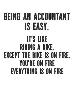 Being an Accountant Stock Illustration