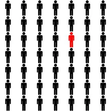 Being different concept Stock Illustration