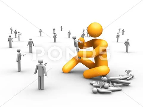 Being god Stock Illustration