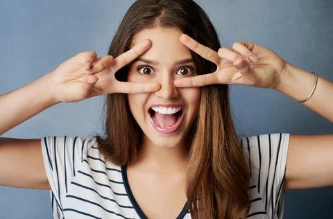 Being normal didnt work for me. Studio shot of an attractive young woman posing Stock Photos