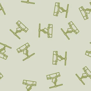 Being sorted recycling e waste pollution line vector seamless pattern 库存插图