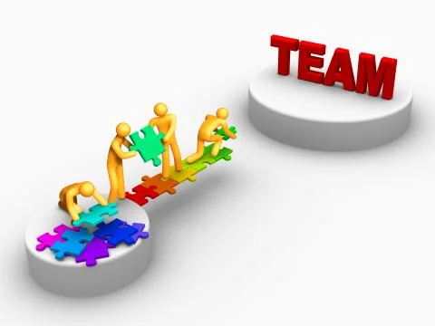 Being team Stock Illustration