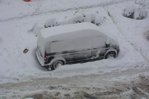 Being trapped in the snow Stock Photos