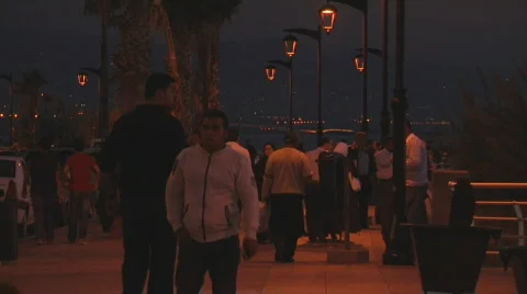 Beirut Boulevard  Sunset Video stock 582702