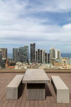Beirut Cityscape from Modern Rooftop Stock Photos