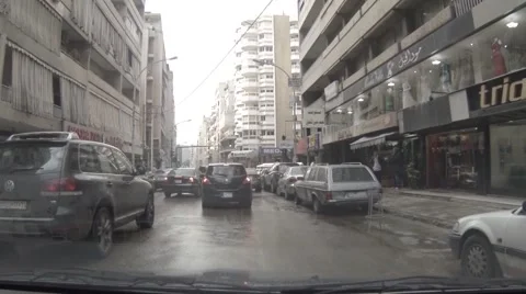 Beirut Driving Shot Stock Footage 51680734