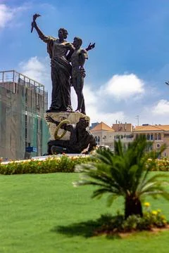 Beirut martyr square 스톡 사진