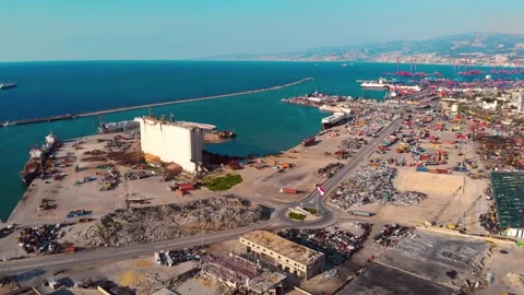 Beirut port Video stock 151291348