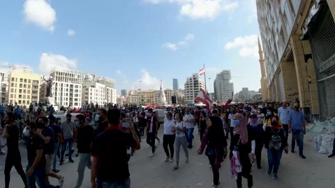 Beirut revolution Stock Footage 152466590