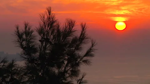 Beirut Sunset Stock Footage 5472988