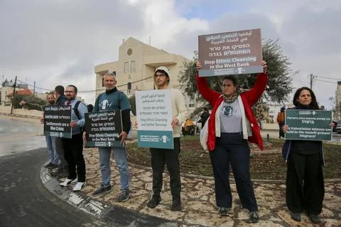 Beit Jala Protests Turn Tense Stock Photos