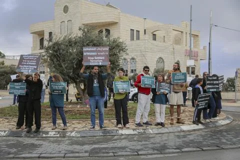 Beit Jala Protests Turn Tense Stock Photos