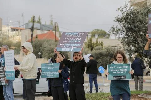 Beit Jala Protests Turn Tense Stock Photos