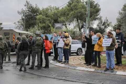 Beit Jala Protests Turn Tense Stock Photos