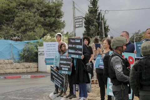 Beit Jala Protests Turn Tense Stock Photos