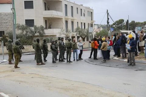 Beit Jala Protests Turn Tense Stock Photos