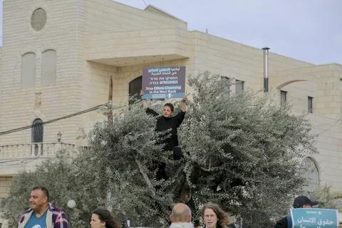 Beit Jala Protests Turn Tense Stock Photos