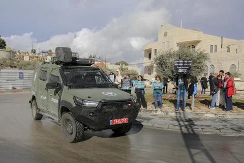 Beit Jala Protests Turn Tense Stock Photos