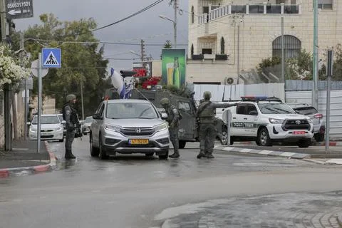 Beit Jala Protests Turn Tense Stock Photos