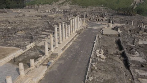 Beit Shean  02.mp4 Stock Footage 122807692