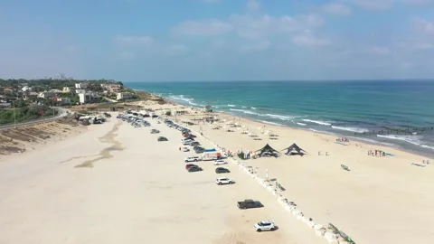 Beit Yanai beach Stock Footage 134896427