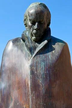 Bela Bartok Statue in Brussels Stock Photos