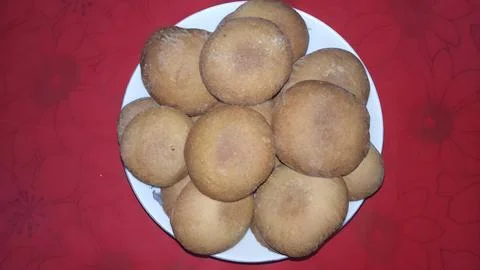 Bela-Biscuits in a plate. Stock Photos