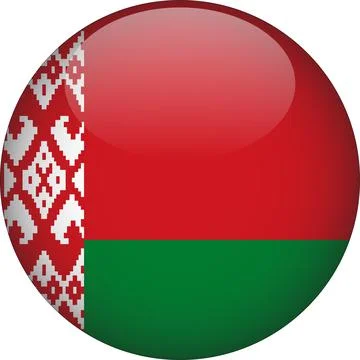 Belarus 3D Rounded Flag Vector Stock Illustration