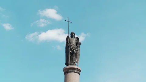 Belarus. Brest. 15 July 2015. Millennium Monument of Brest. Stock Footage