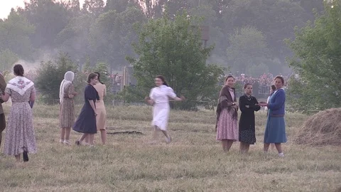 Belarus, Brest - June 22, 2017: simulation of the battle of Brest fortress Stock-Footage 77236969
