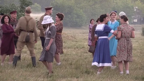 Belarus, Brest - June 22, 2017: simulation of the battle of Brest fortress Stock-Footage 77237112
