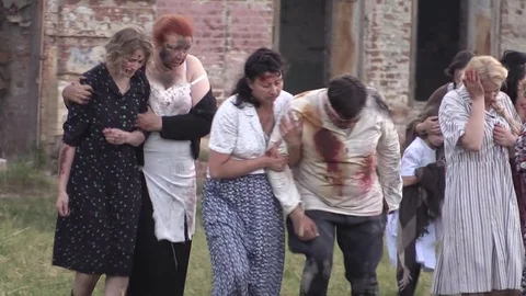 Belarus, Brest - June 22, 2017: simulation of the battle of Brest fortress Stock Footage 77238732