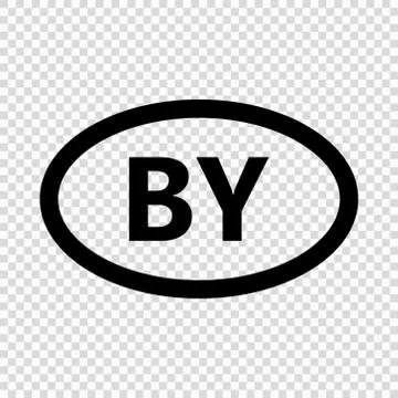 Belarus code symbol. short country name. Domain name Stock Illustration